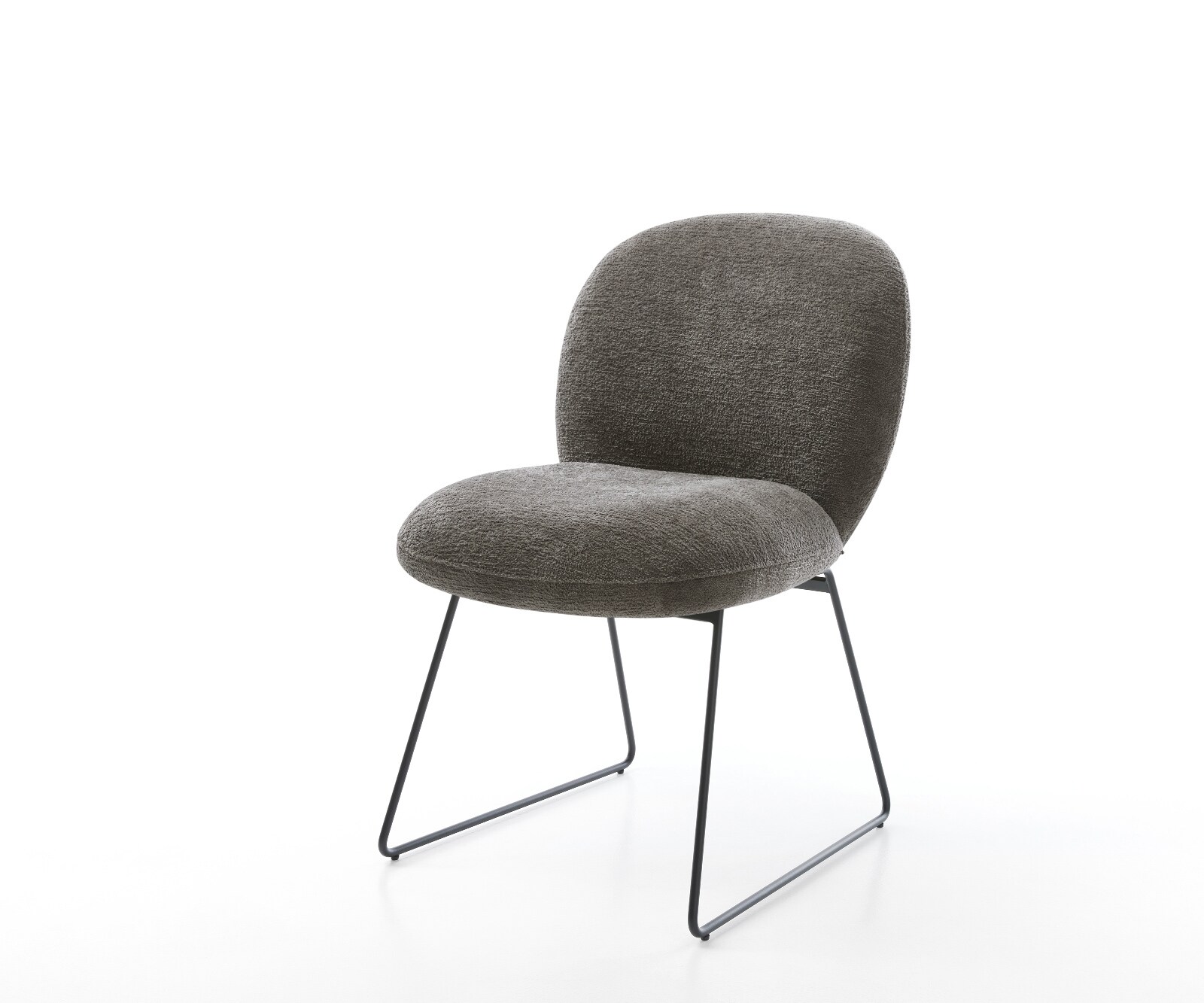 Стол за хранене Nube-Flex Bouclé Soft Mud Основа за шейни Черна сърцевина от джобни пружини