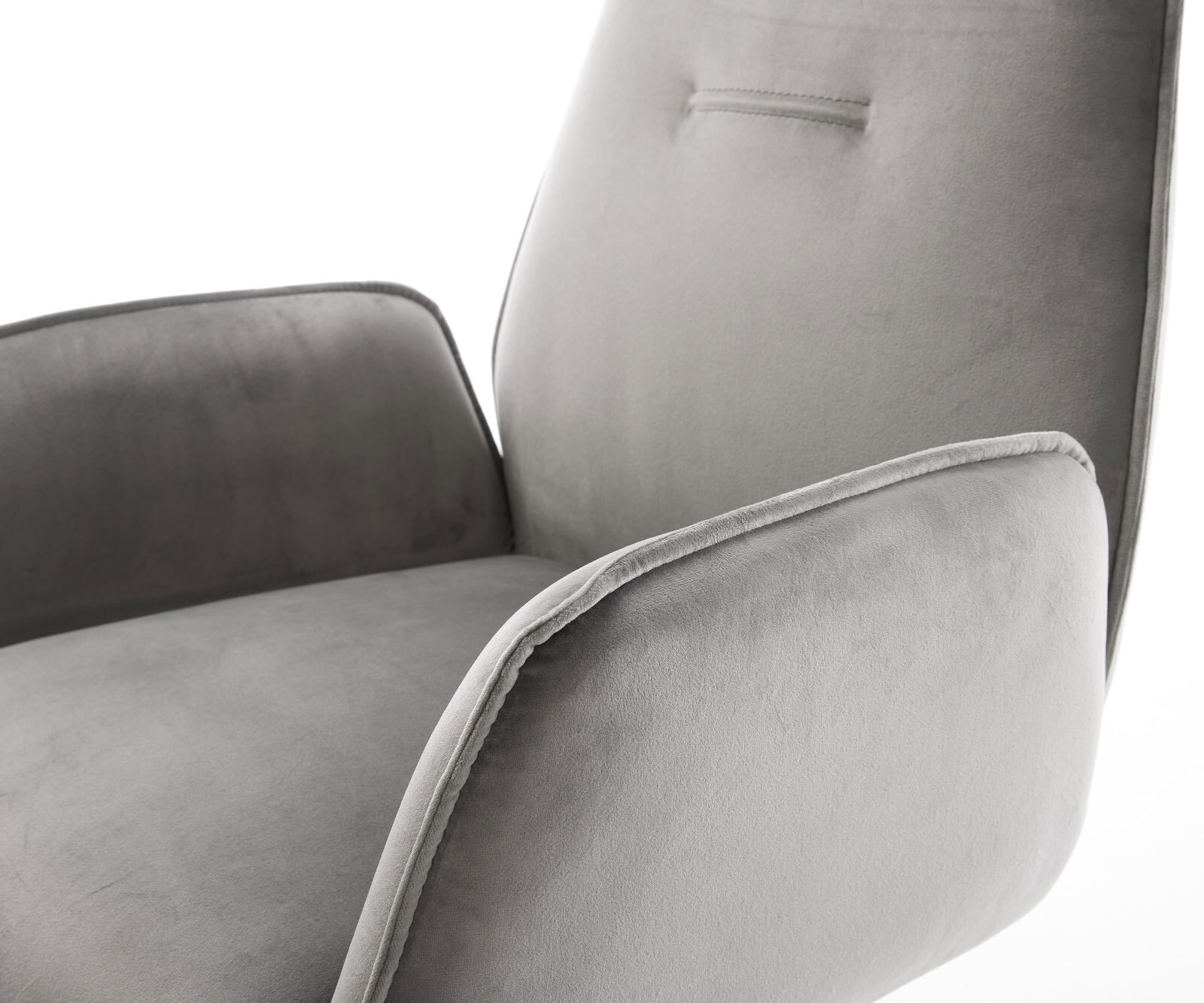 Врътящ се стол Кадифе Сив Конус крак кръгъл Черен 180° въртящ се Zoa-Flex 4 Врътящ се стол Кадифе Сив Конус крак кръгъл Черен 180° въртящ се Zoa-Flex 4