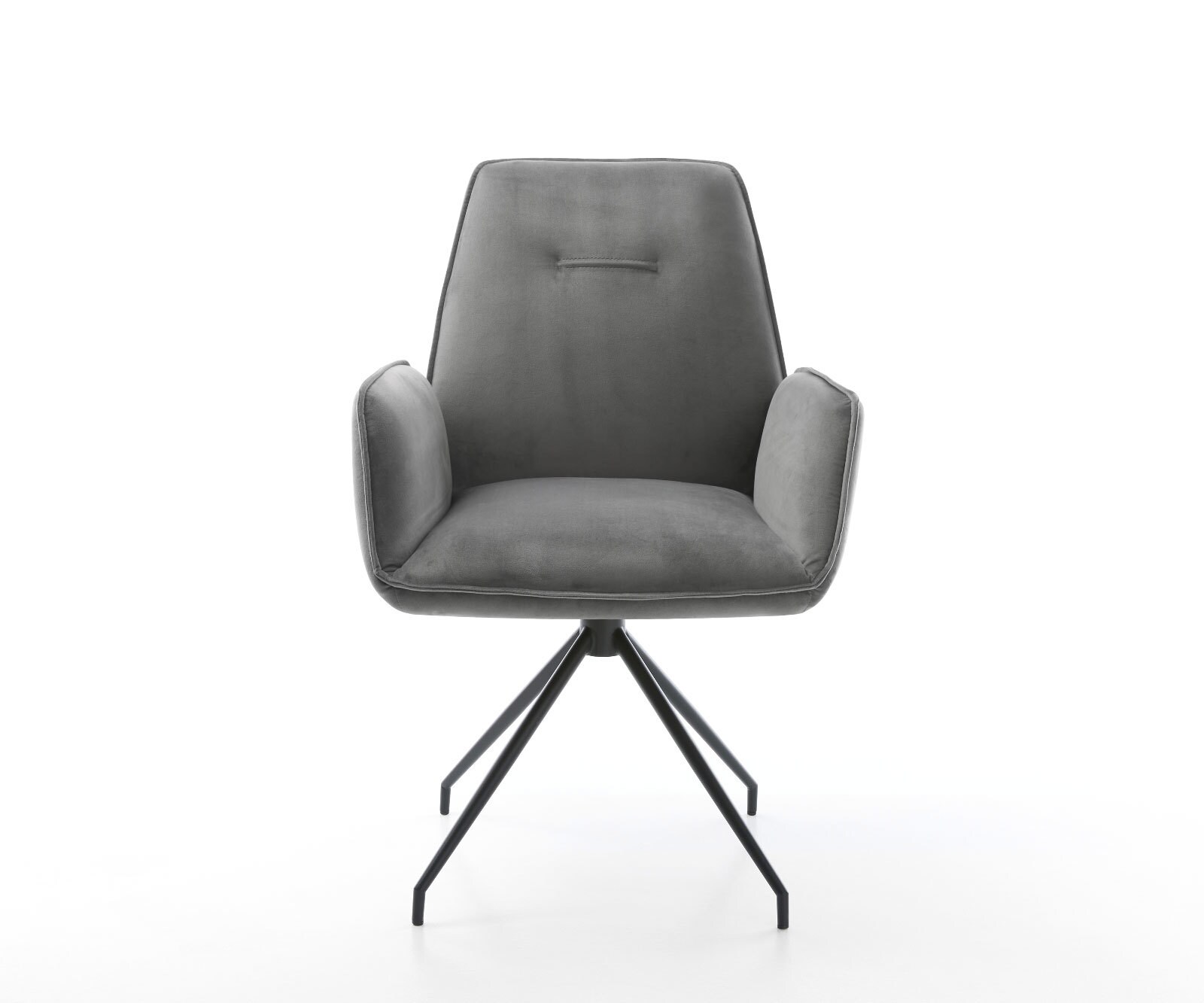 Врътящ се стол Кадифе Сив Конус крак кръгъл Черен 180° въртящ се Zoa-Flex 2 Врътящ се стол Кадифе Сив Конус крак кръгъл Черен 180° въртящ се Zoa-Flex 2