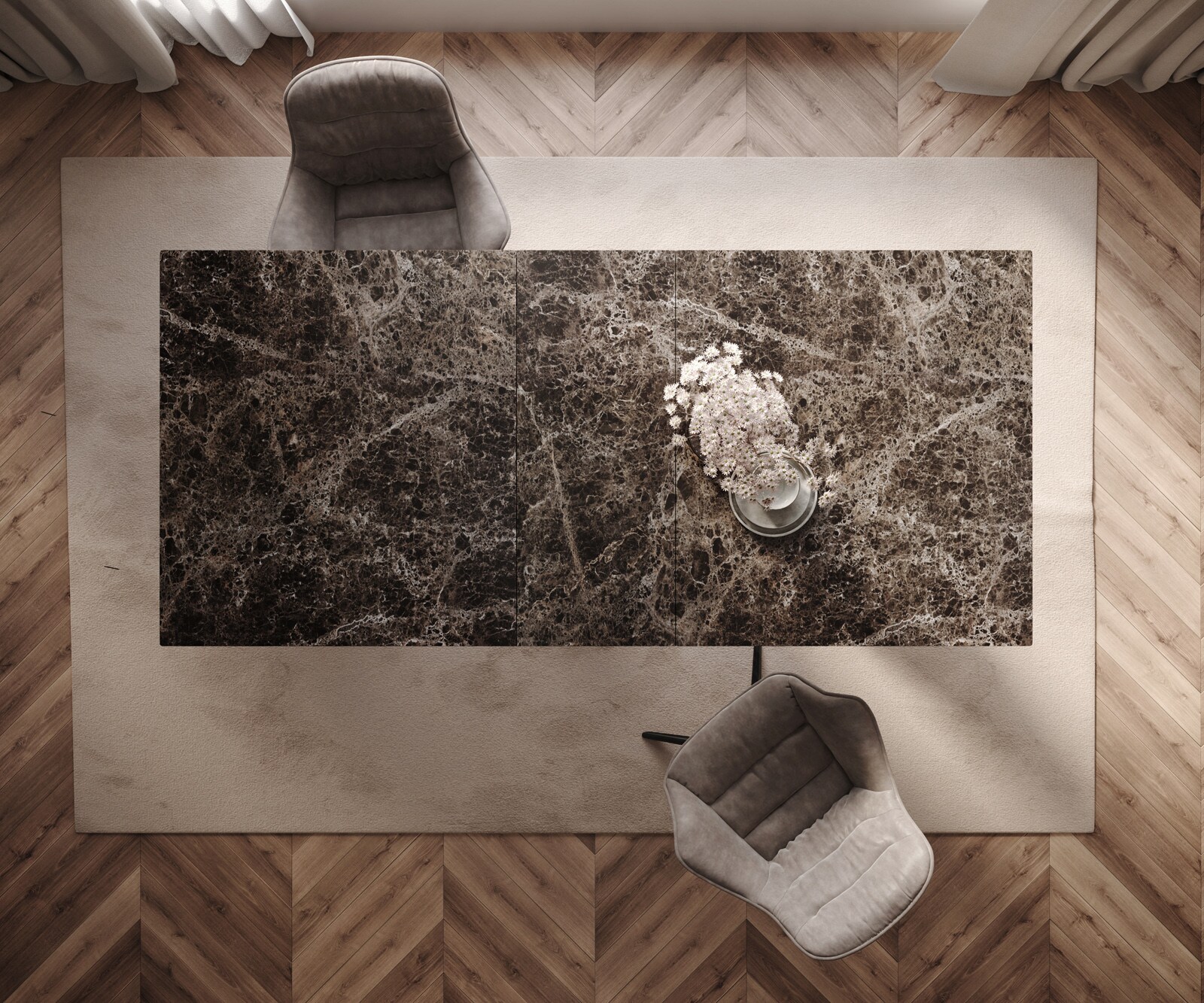 Трапезна маса Edge керамика разтегателна 5