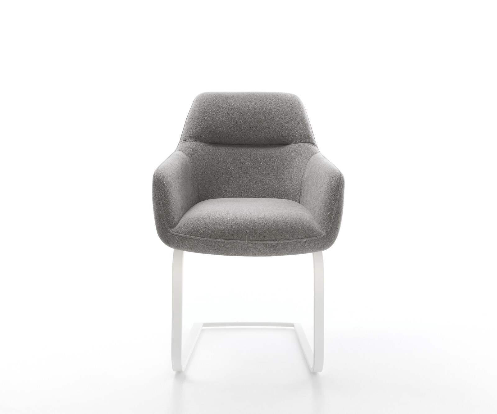 Стол с конзола Pejo-Flex Текстурирана тъкан Soft Grey Стол с конзола плосък White Ядро от джобни пружини 2