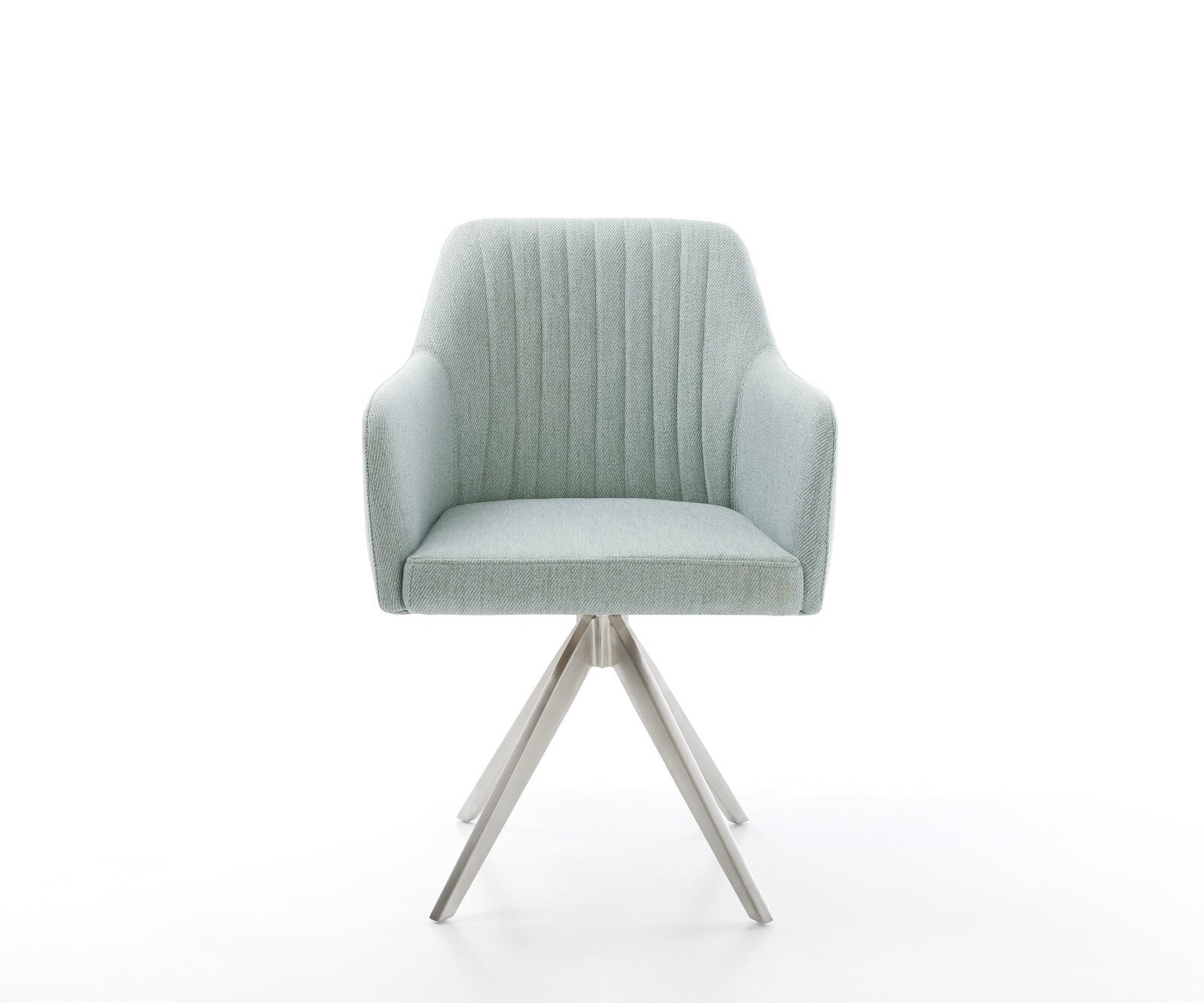 Врътящ се стол Ивици Мента Конус крак  Неръждаема стомана 180° въртящ се Greg-Flex 2