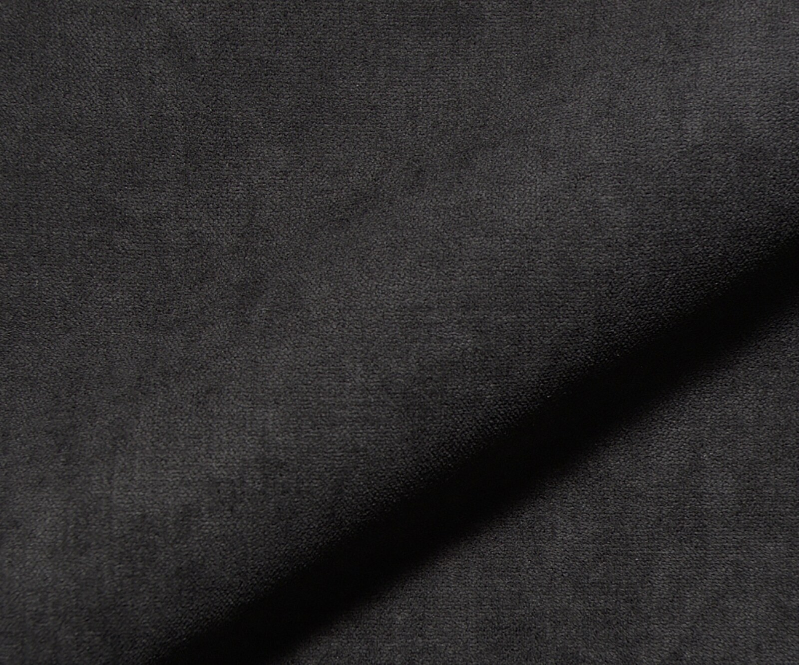 Голям диван L 260x110 cm Микрофибър Черен с табуретка Lanzo 2