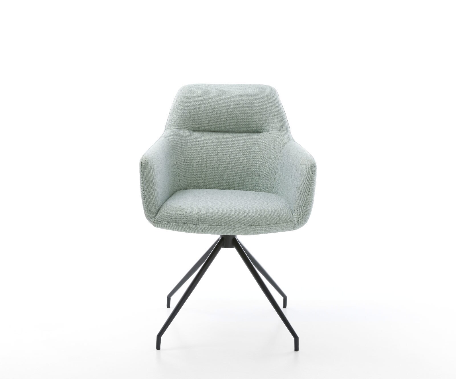 Врътящ се стол Ивици Мента Конус крак кръгъл Черен 180° въртящ се Pejo-Flex 2