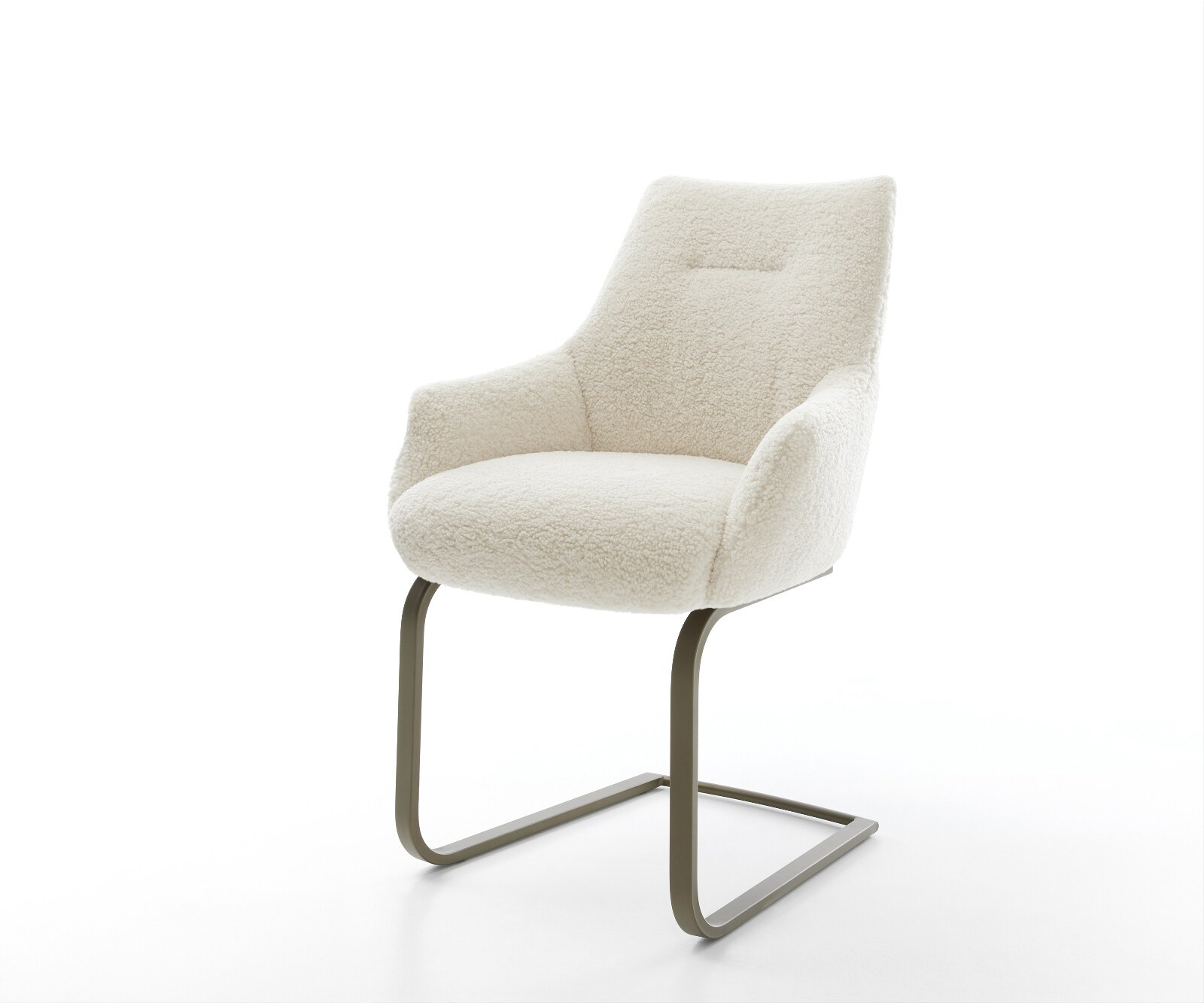 Стол с конзола Alja-Flex с подлакътници Текстил Teddy Бежов стол с конзола с плосък ефект Titanium pocket spring core 1