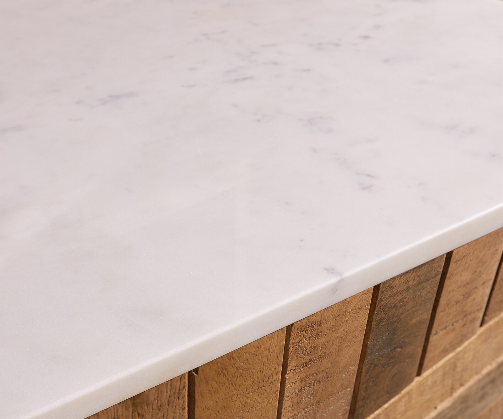 ТВ шкаф 175 cm Манго Тик 2 Врати 2 Чекмеджета Мраморплот Бял висящ Bahan 2