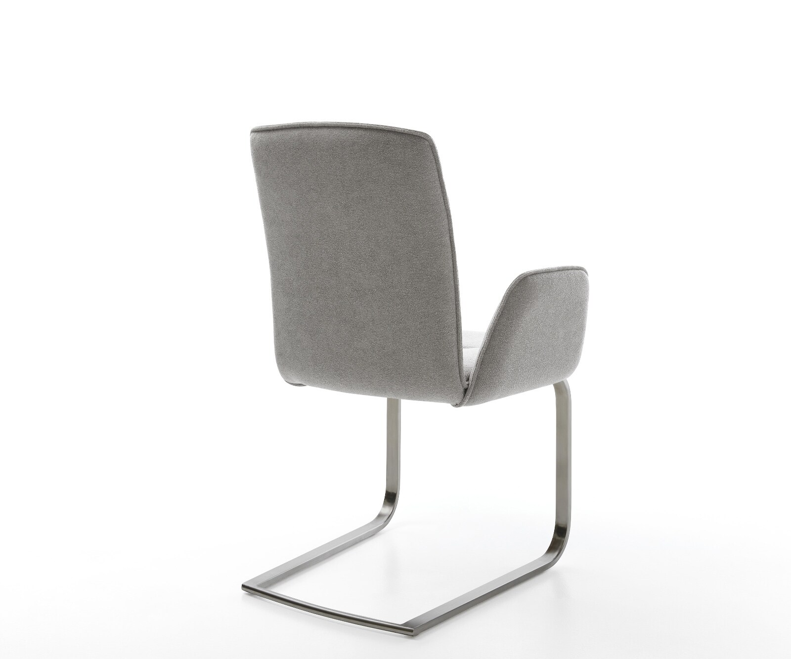 Конзолен стол Vinja-Flex текстурирана тъкан меко сиво Конзолен стол плосък графит 4