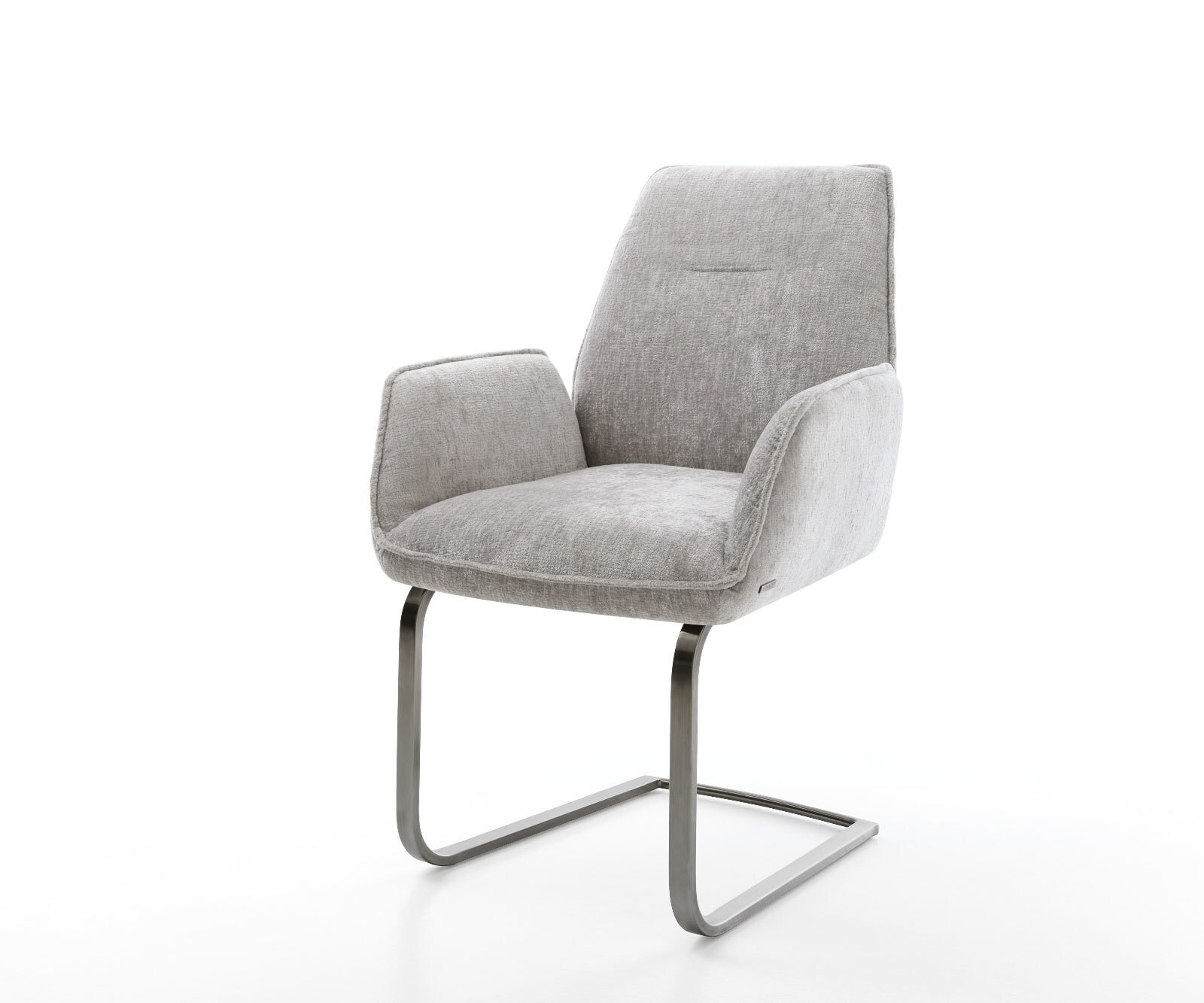 Конзола Zoa-Flex шенил сребристо-сива конзола плоска графитна пружина с джобно ядро