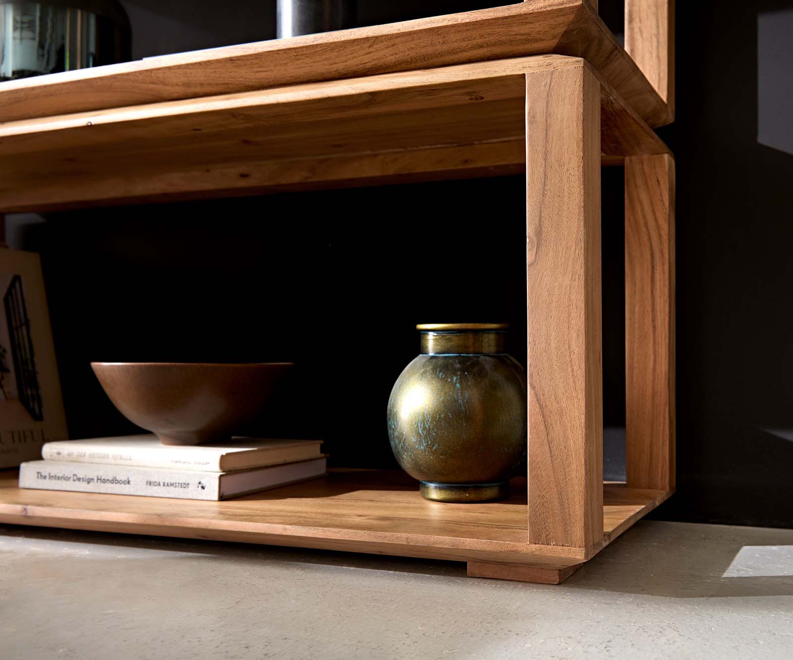 Етажерка Sakura 100x200 cm естествена акация 5 отделения 5 Етажерка Sakura 100x200 cm естествена акация 5 отделения 5