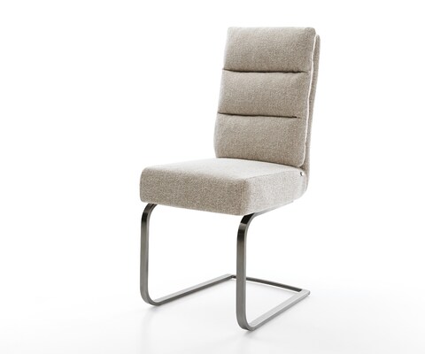 Стол с конзола Pela-Flex тъкан Soft Beige Стол с конзола плосък Графитна сърцевина с джобни пружини