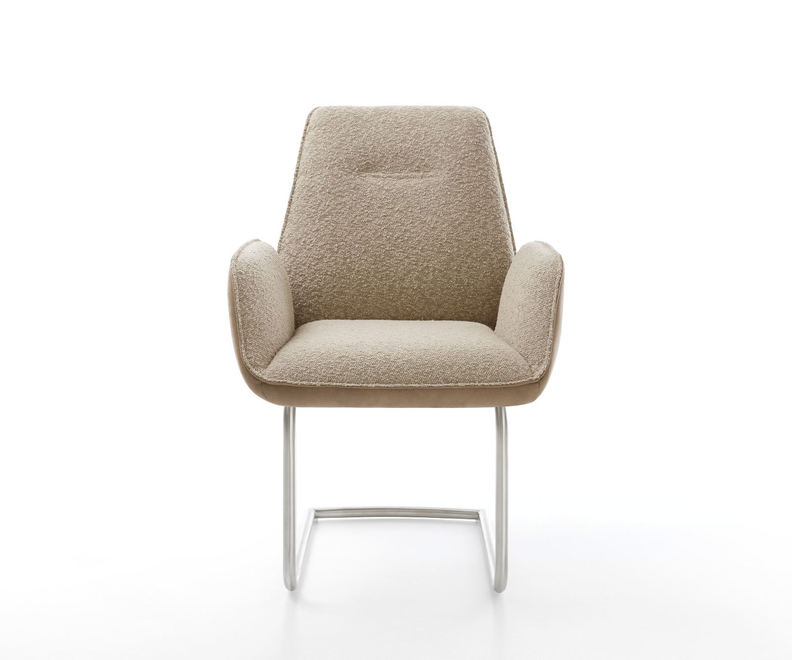 Конзолен стол Zoa-Flex материал микс кал Конзолен стол кръг неръждаема стомана джоб пружина ядро 2