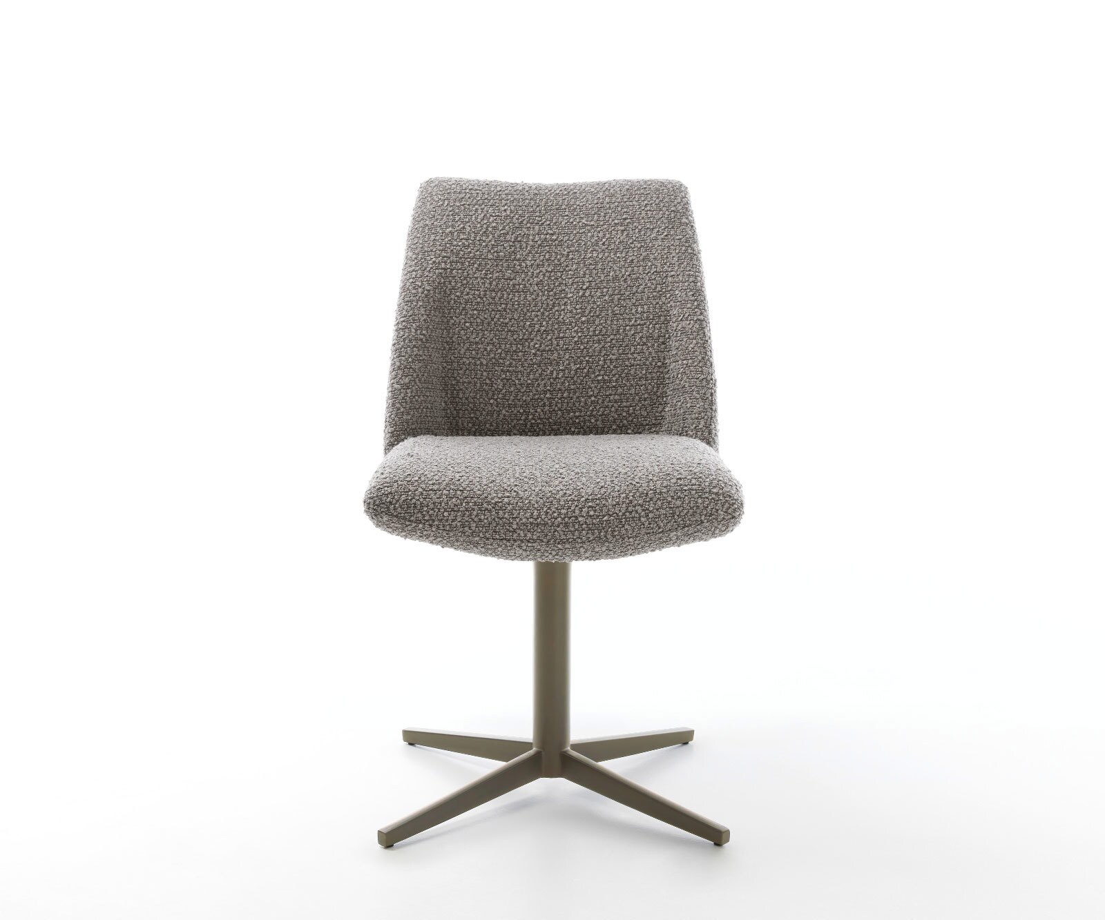 Врътящ се стол Букле СребристСив Офис основа  Titan 360° въртящ се Покет пружина Elso-Flex 2