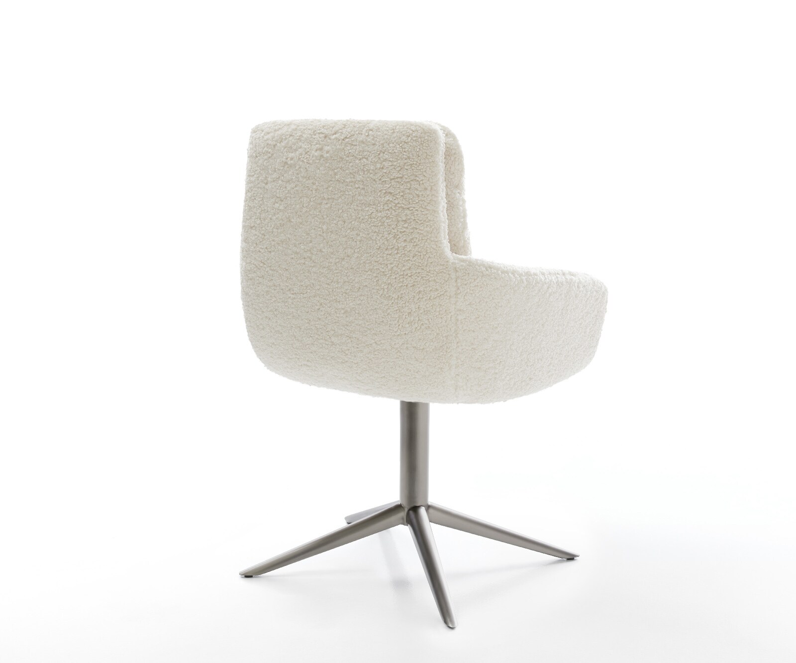 Въртящ се стол Abelia-Flex с подлакътници Teddy fabric Beige Graphite base 360° swivel Rocking function 5