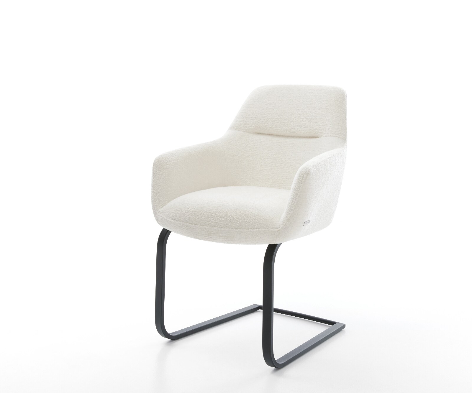 Стол с конзола Pejo-Flex Bouclé Soft Beige Стол с конзола плосък Black Pocket spring core 1