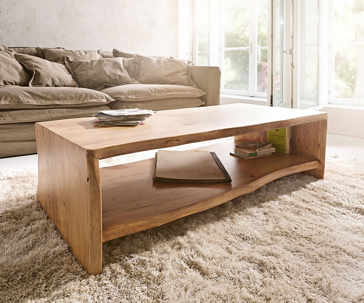 Холна маса Live-Edge Акация 130x60 cm дървен ръб	 Холна маса Live-Edge Акация 130x60 cm дървен ръб