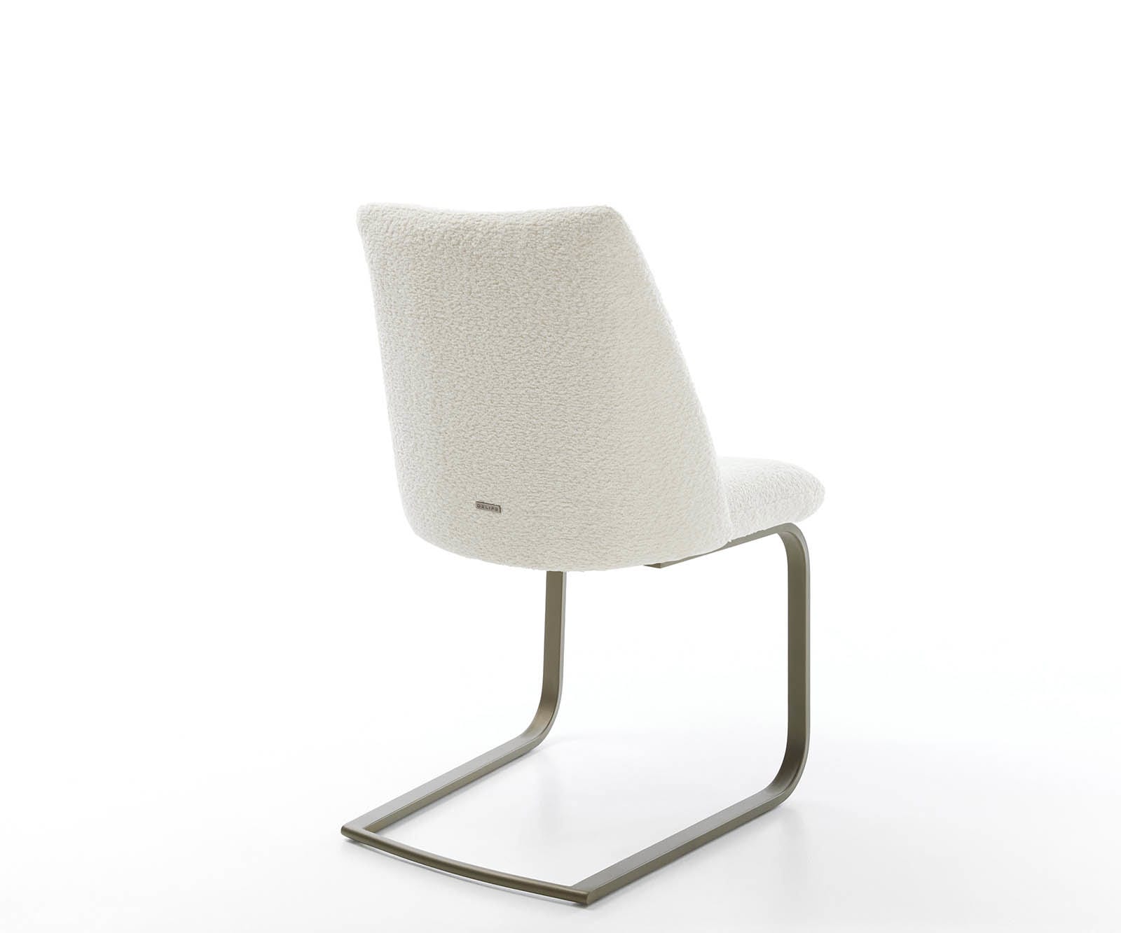 Люлеещ стол Букле Бял Конзолен крак плосък  Титан Покет пружина Elso-Flex 4 Люлеещ стол Букле Бял Конзолен крак плосък  Титан Покет пружина Elso-Flex 4