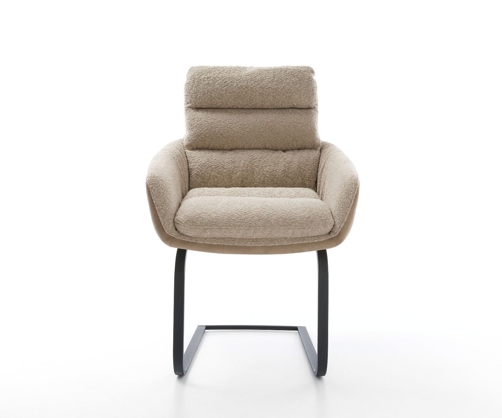 Конзолен стол Abelia-Flex с подлакътници Материал микс кал Конзолен стол плосък черен 2