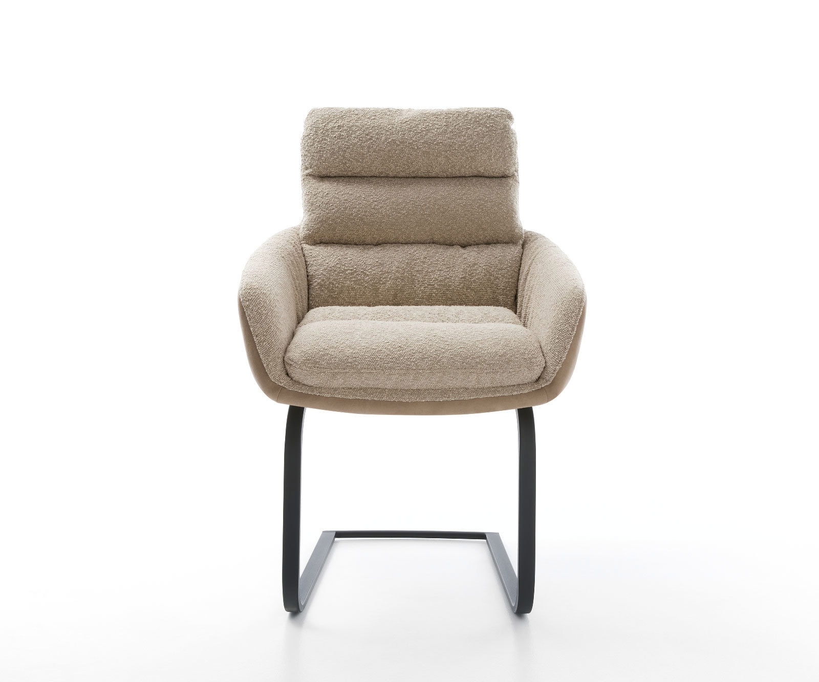 Конзолен стол Abelia-Flex с подлакътници Материал микс кал Конзолен стол плосък черен 2