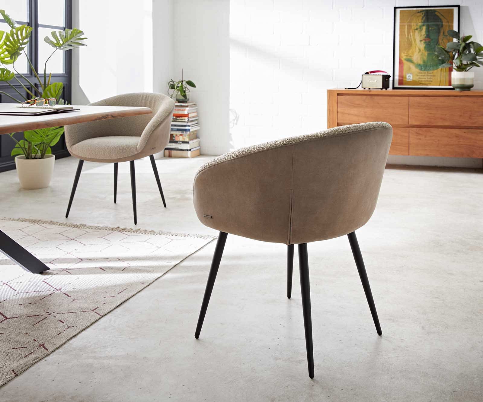 Трапезен стол с подлакътници Комбинация дамаски Сиво-Кафяв 4 крака конични Черен Покет пружина Vinka-Flex 5 Трапезен стол с подлакътници Комбинация дамаски Сиво-Кафяв 4 крака конични Черен Покет пружина Vinka-Flex 5