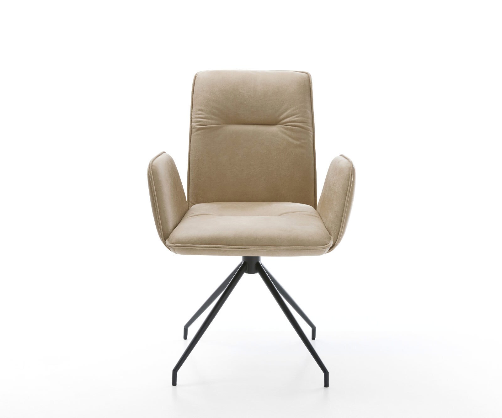 Врътящ се стол Бежов Винтидж Конус крак кръгъл Черен 180° въртящ се Vinja-Flex 1 Врътящ се стол Бежов Винтидж Конус крак кръгъл Черен 180° въртящ се Vinja-Flex 1