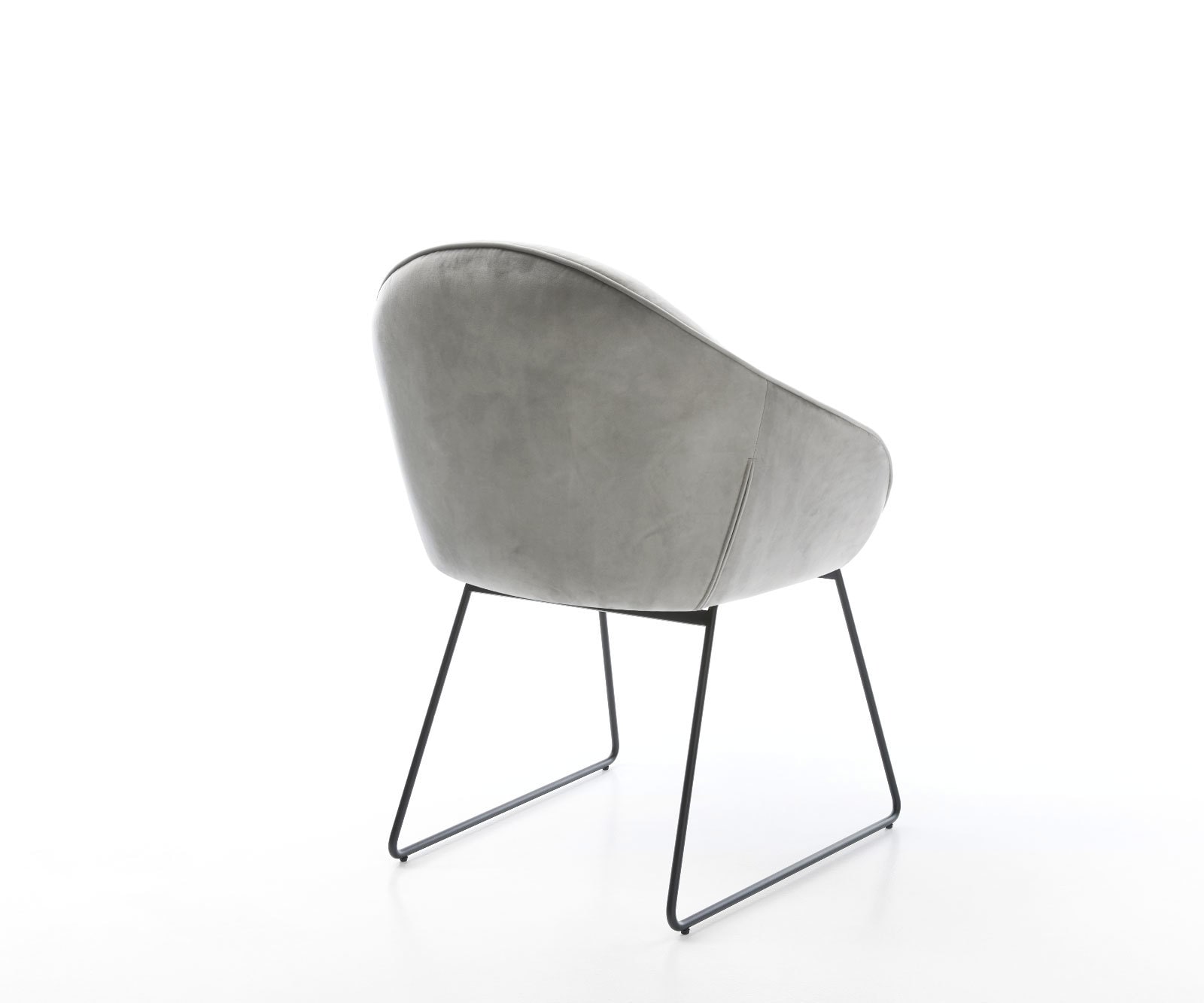 Кресло Сив Кадифе Извити крака Черни Gaio-Flex 4 Кресло Сив Кадифе Извити крака Черни Gaio-Flex 4