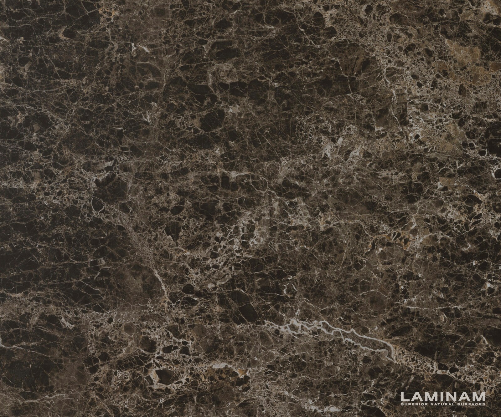 Бюфет Cuor 180 см Керамика Laminam® Emperador Extra Lucidato Тъмно кафяво 2 врати 3 чекмеджета Основа Метал Черен 4