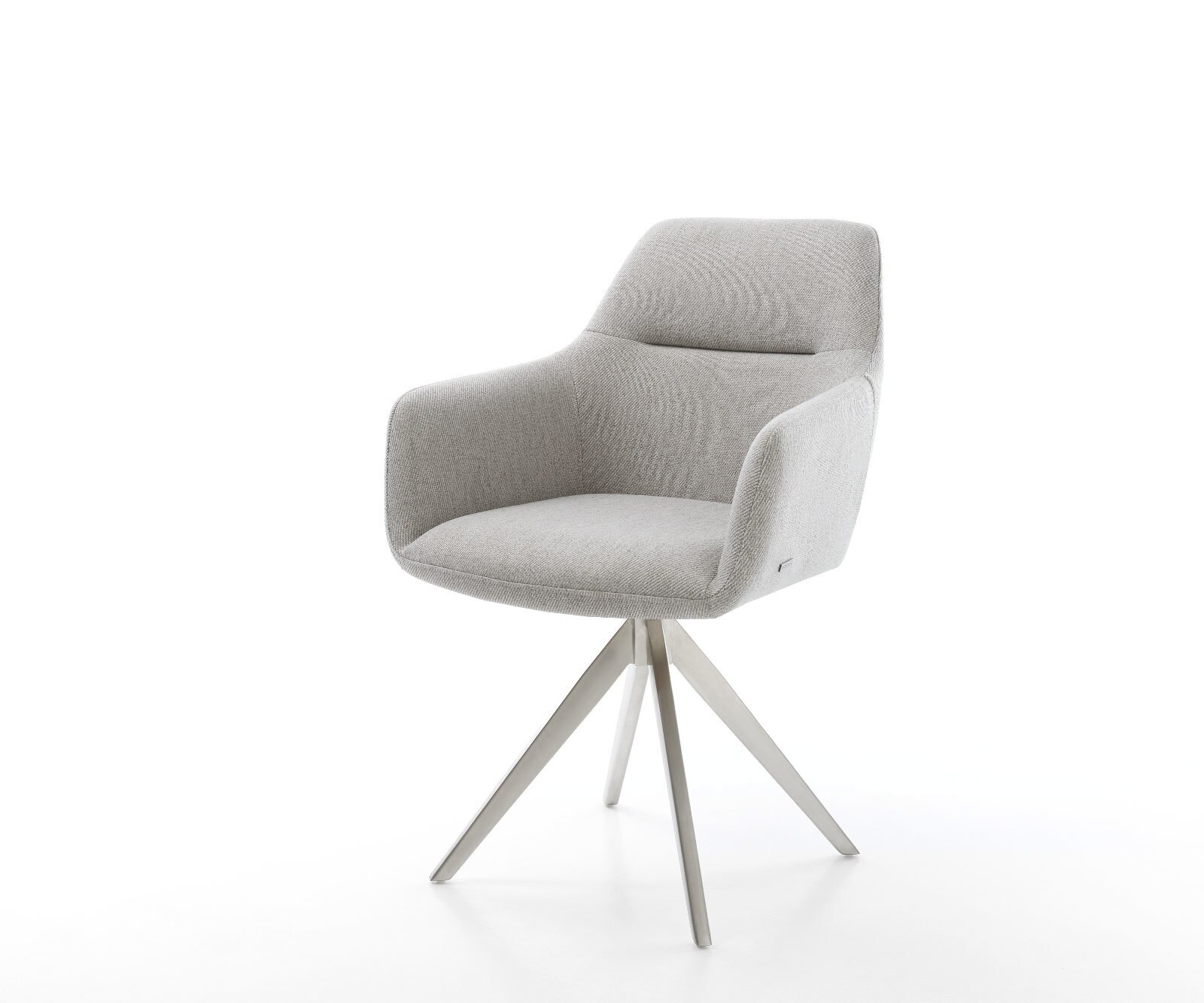 Врътящ се стол Ивици СветлоСив Конус крак  Неръждаема стомана 180° въртящ се Pejo-Flex Врътящ се стол Ивици СветлоСив Конус крак  Неръждаема стомана 180° въртящ се Pejo-Flex