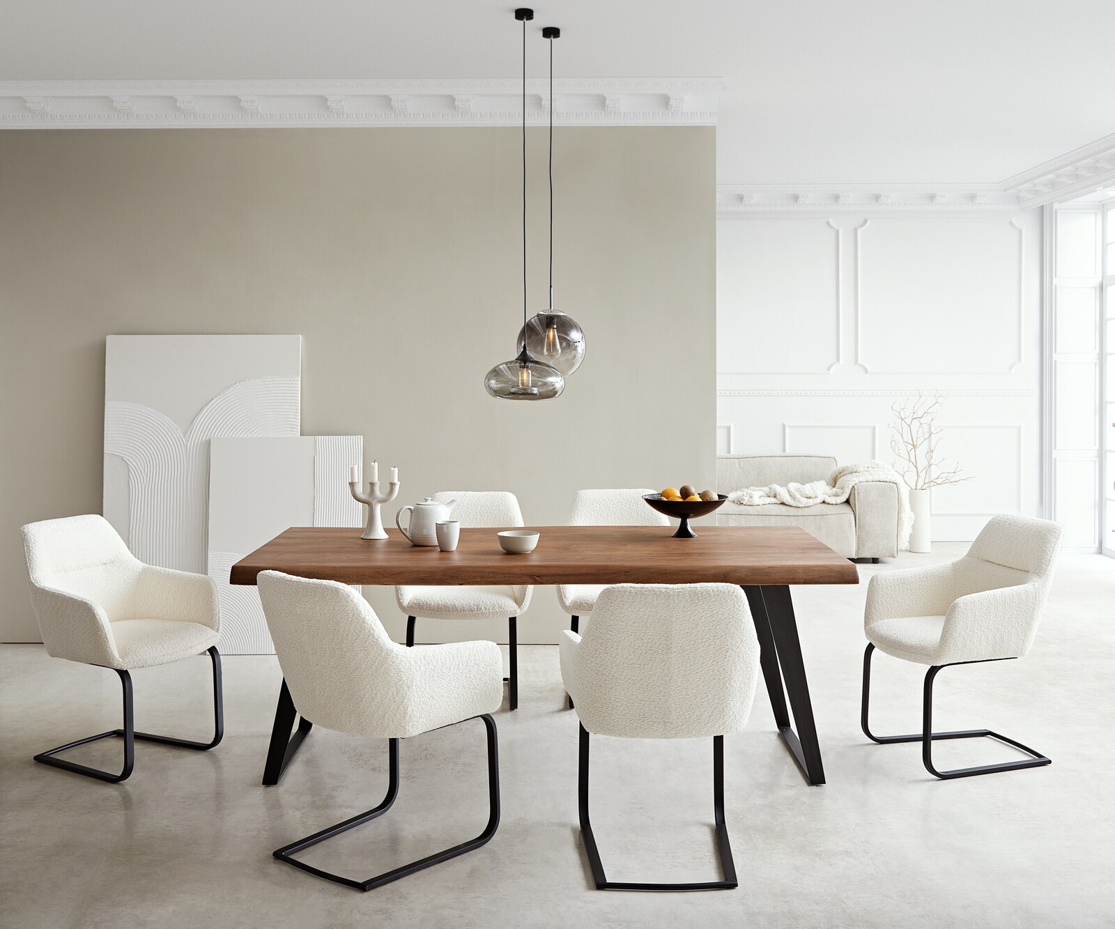 Люлеещ стол Букле Бял Конзолен крак плосък Черен Pejo-Flex 3 Люлеещ стол Букле Бял Конзолен крак плосък Черен Pejo-Flex 3