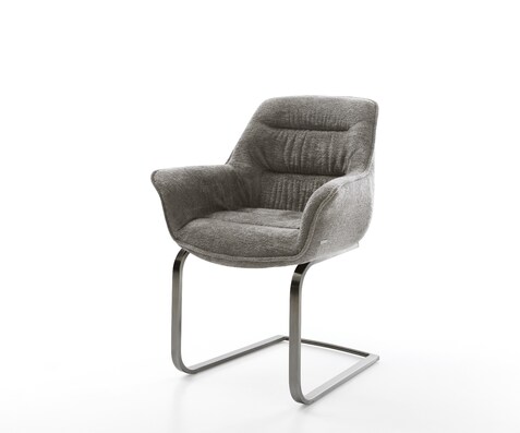 Стол с конзола Kaira-Flex Bouclé Soft Mud Стол с конзола Flat Graphite