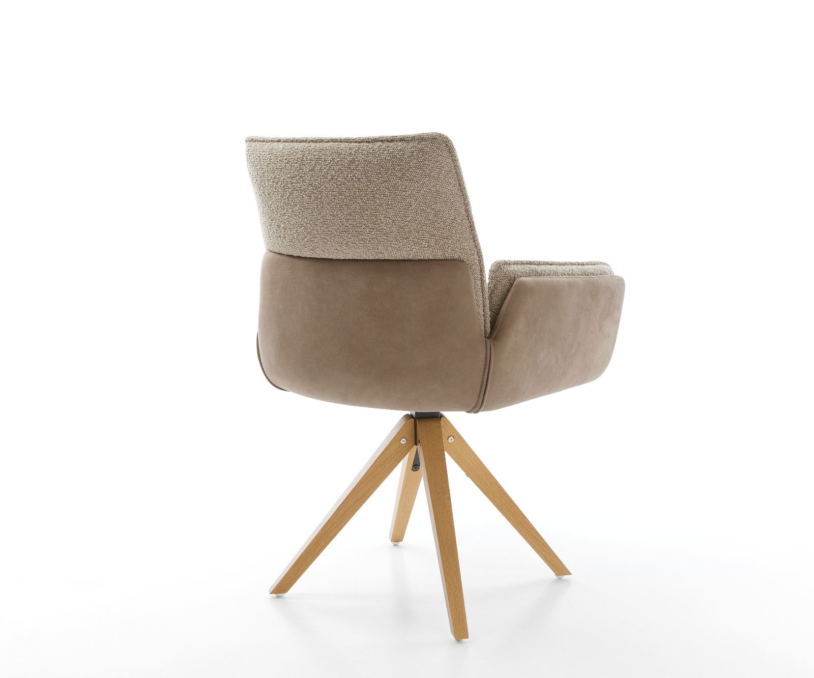 Въртящ се стол Nela-Flex материал микс дървена рамка 180° въртяща се 3 Въртящ се стол Nela-Flex материал микс дървена рамка 180° въртяща се 3