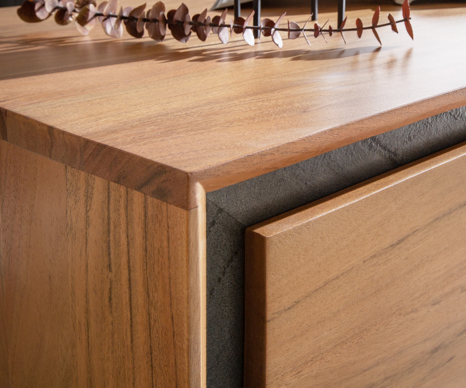 Холна маса 115x60 cm Акация Натурал 2 чекмеджета каменен фурнир Stonegrace 4 Холна маса 115x60 cm Акация Натурал 2 чекмеджета каменен фурнир Stonegrace 4