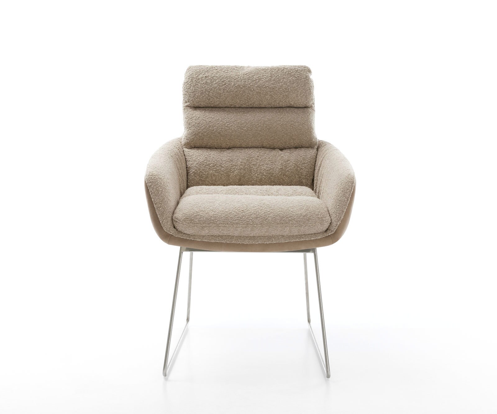 Трапезен стол Abelia-Flex с подлакътници материал микс кал шейна база неръждаема стомана 2