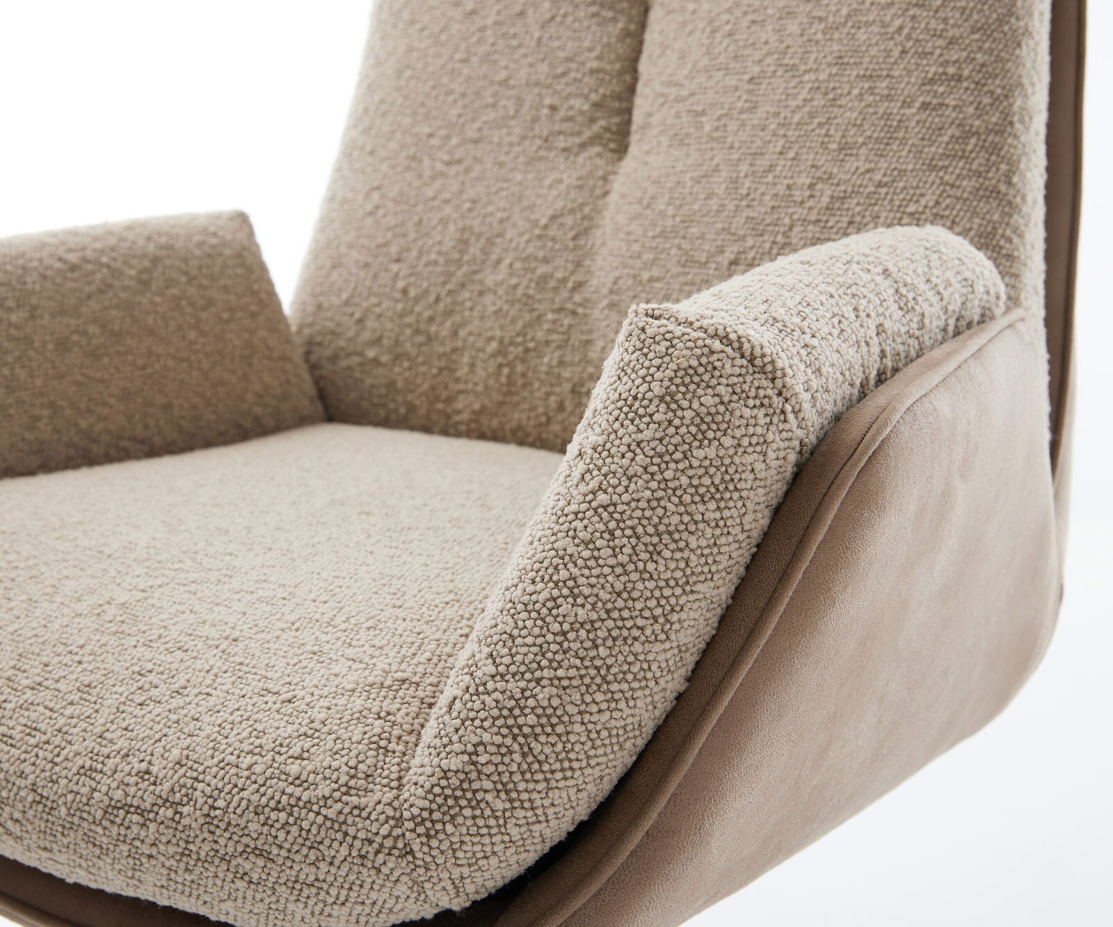 Въртящ се стол Clea-Flex материал микс Кръстосана рамка широка черна 360° въртяща се 4