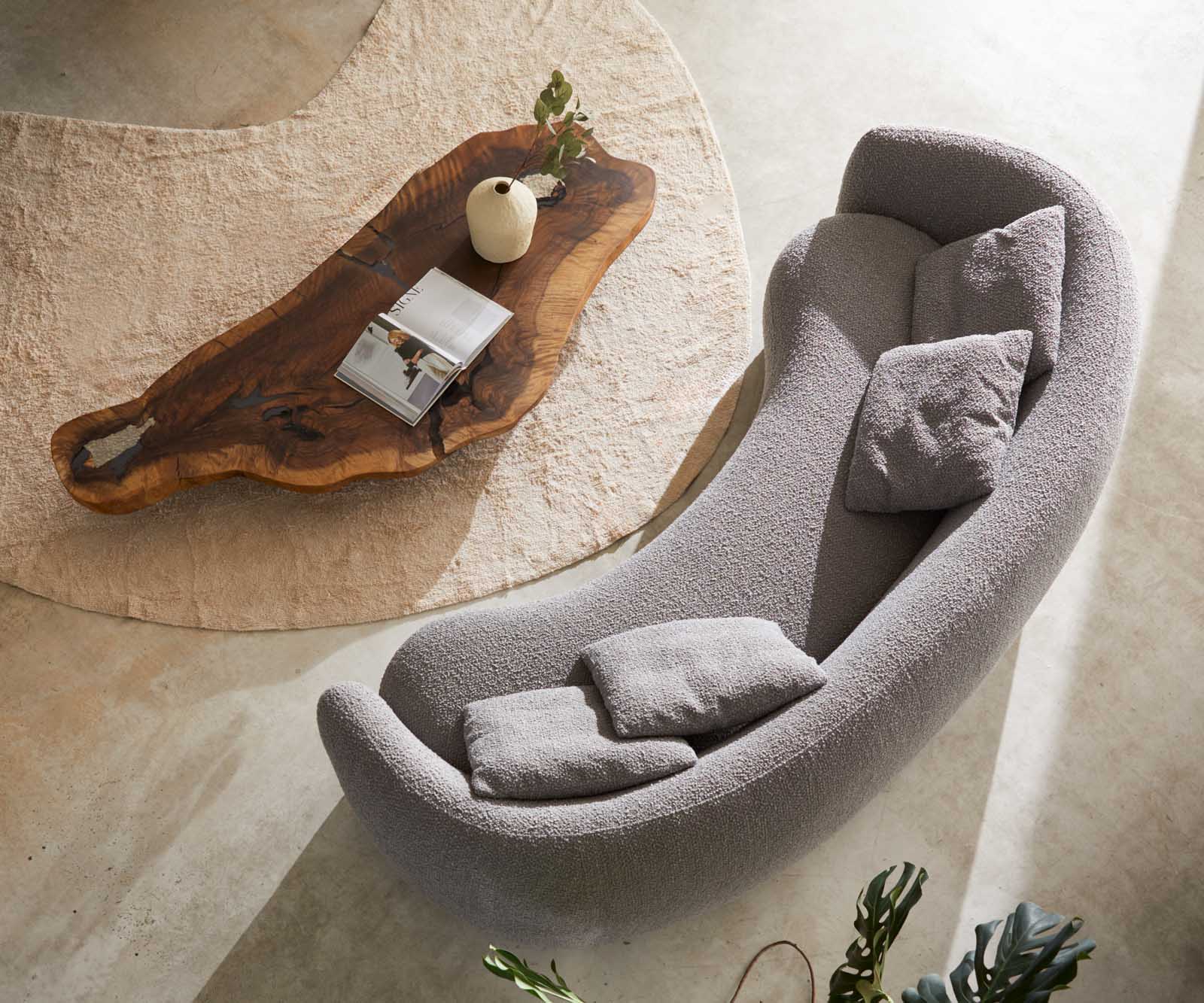 3-местен диван Larna 260x120 cm Bouclé сребристо-сиво 3 3-местен диван Larna 260x120 cm Bouclé сребристо-сиво 3