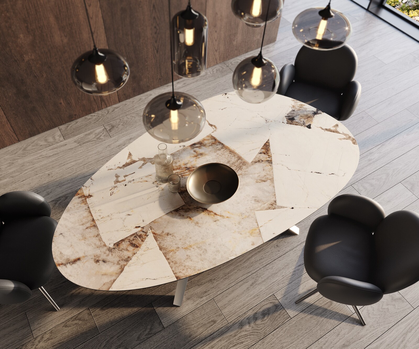 Edge Овална маса за хранене 220x120 керамика Iris FMG Patagonia Lappato Zenthara ъглова неръждаема стомана 3 Edge Овална маса за хранене 220x120 керамика Iris FMG Patagonia Lappato Zenthara ъглова неръждаема стомана 3