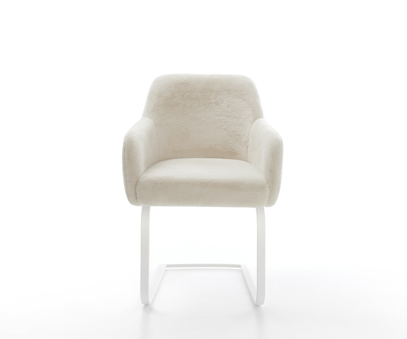 Стол с конзола Greg-Flex плюш крем-бяло Стол с конзола плоско бяло Ядро от джобни пружини 1