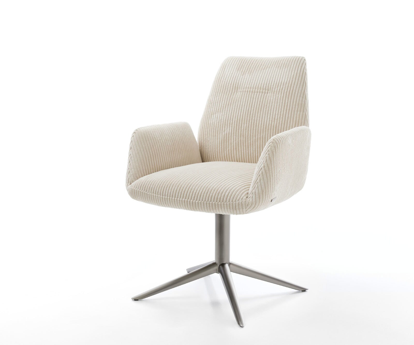 Въртящ се стол Zoa-Flex Cord Бежов База графит Въртене на 360° Люлееща се функция Ядро от джобни пружини