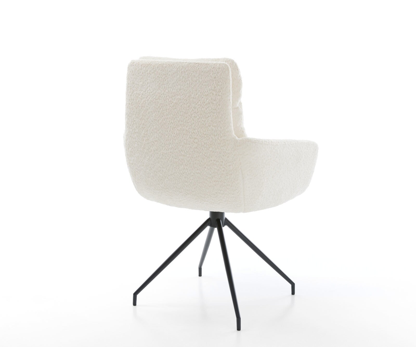 Врътящ се стол с подлакътници Букле Бял Конус крак кръгъл Черен 180° въртящ се Abelia-Flex 4 Врътящ се стол с подлакътници Букле Бял Конус крак кръгъл Черен 180° въртящ се Abelia-Flex 4