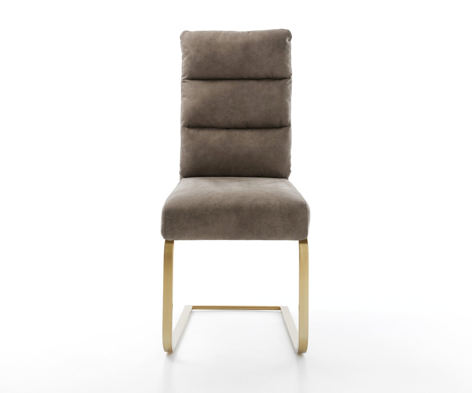 Люлеещ стол Таупе Винтидж Конзолен крак плосък Злато  Покет пружина Pela-Flex 1