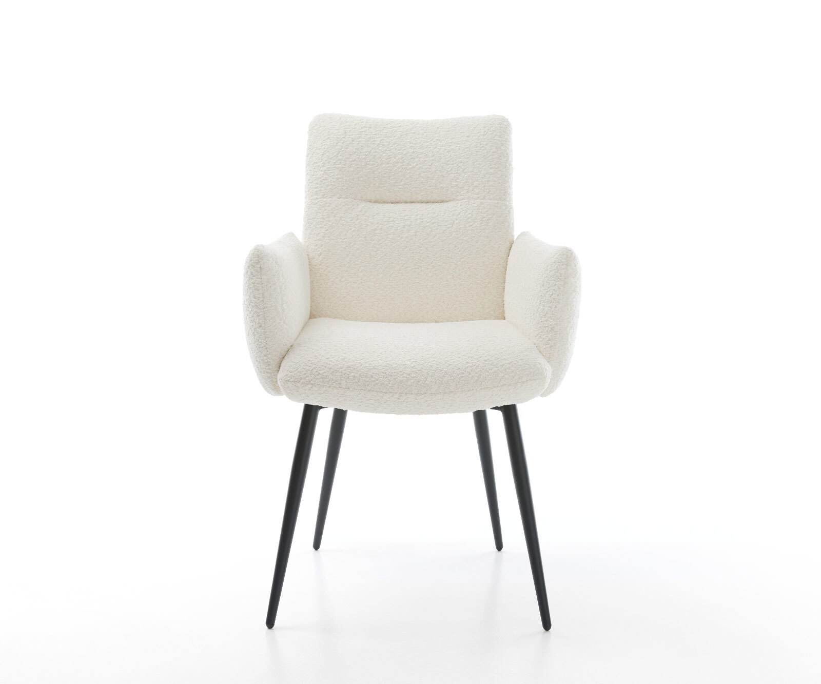 Стол Букле Бяло 4-крака Прави Черни Покет пружина Jova-Flex 2