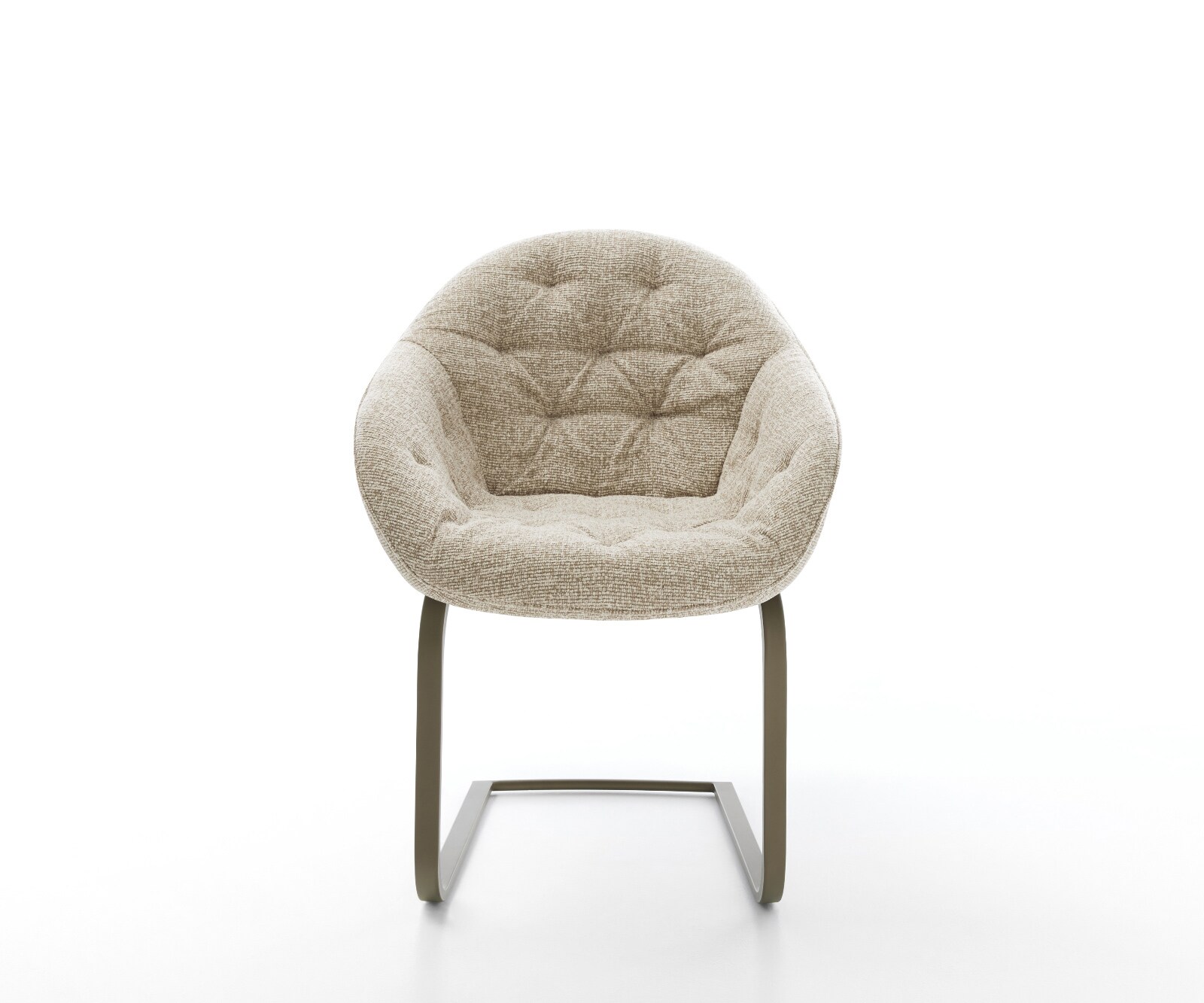 Gaio-Flex конзолен стол тъкан плат меко бежово конзолен стол плосък ефект покритие титан 2