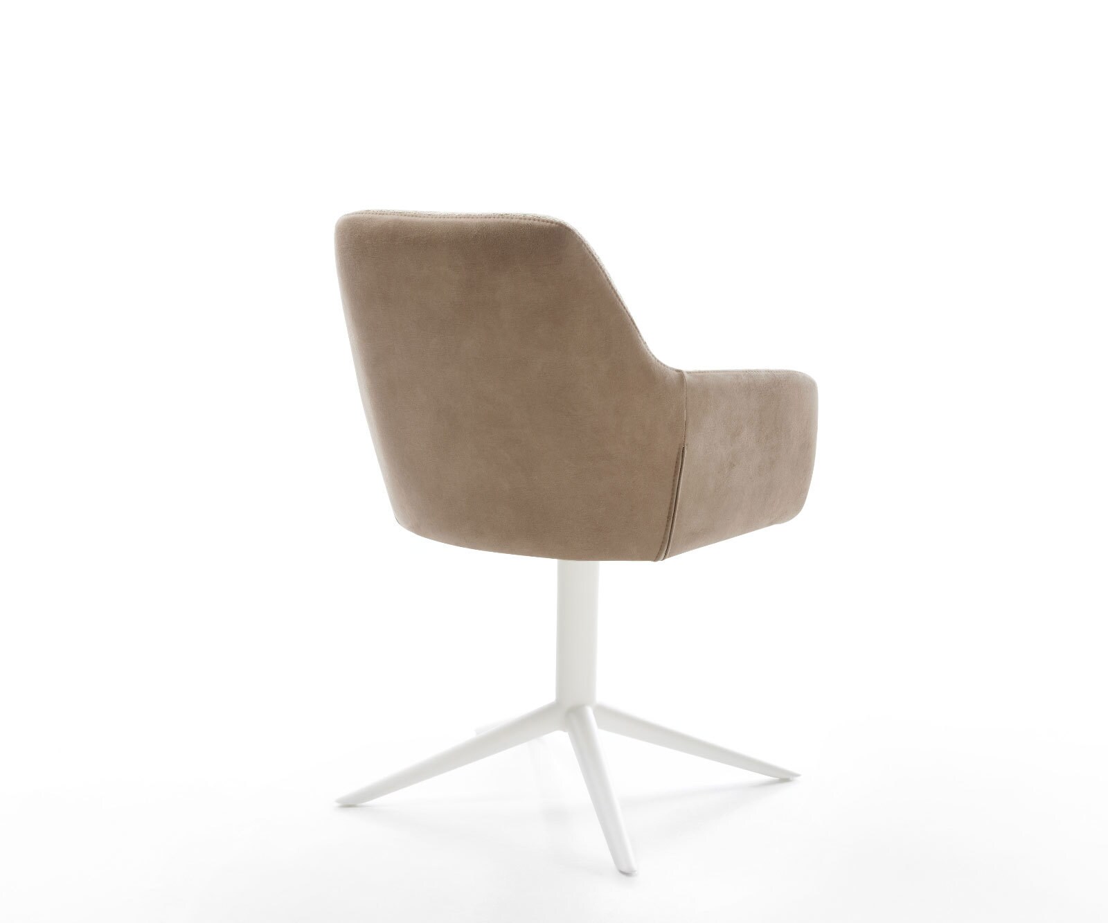 Въртящ се стол Pejo-Flex материал микс кал Бяла основа звезда 360° въртене Функция люлеене Ядро от джобни пружини 4