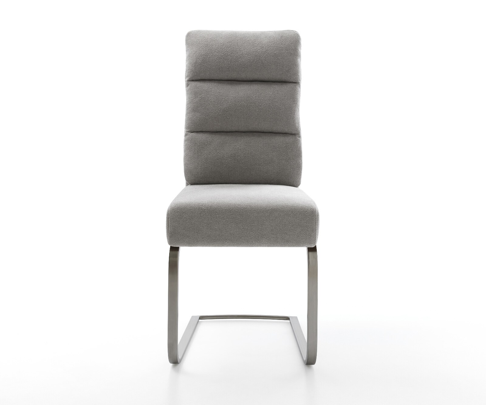 Конзолен стол Pela-Flex текстурирана тъкан меко сиво конзолен стол плосък графит джоб пружина сърцевина 2