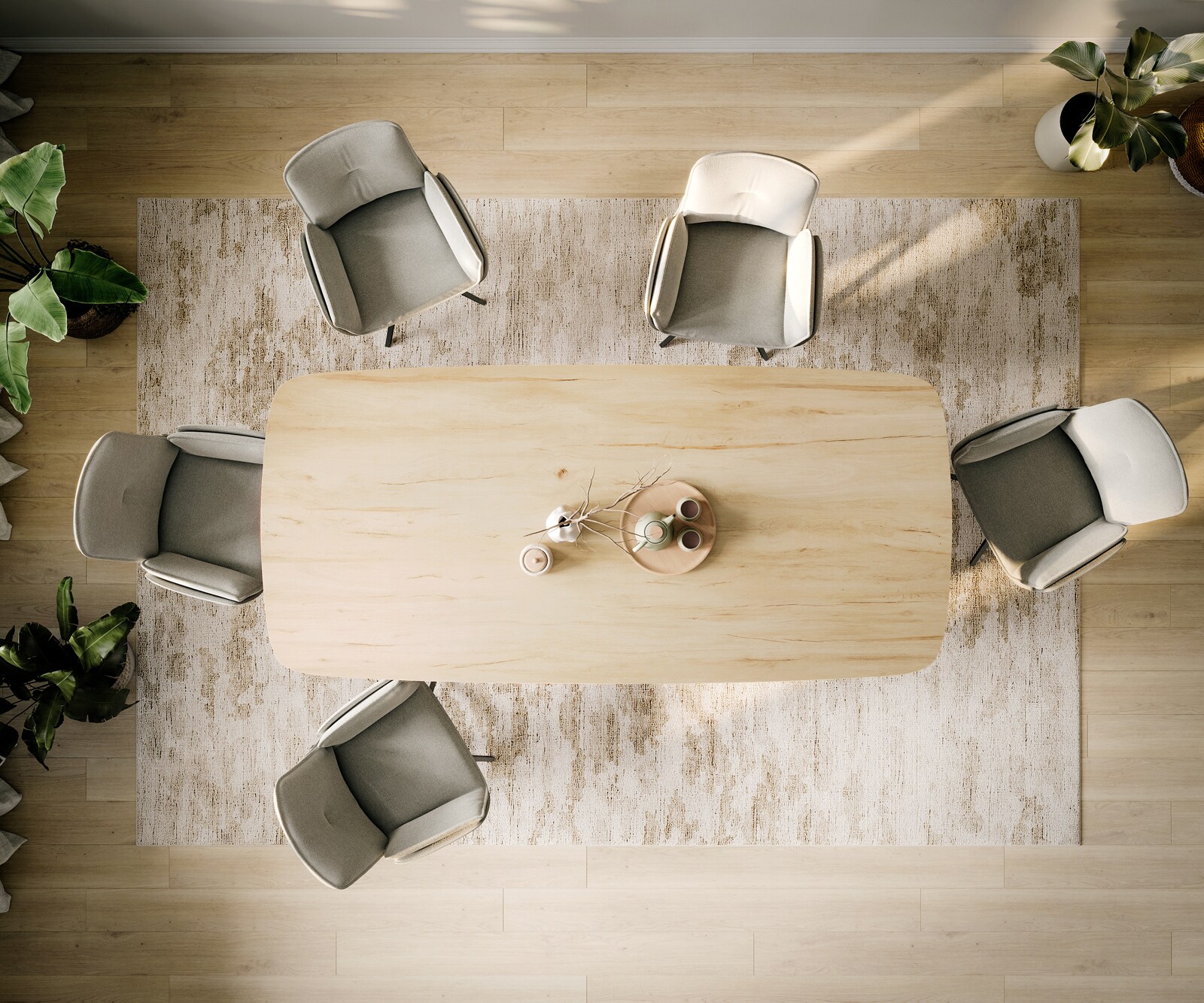 Трапезна маса Edge Boot 260x120 см, керамика Laminam „®“, цвят „Sabbia“ (дъбов), Infinity, метал, черен 6