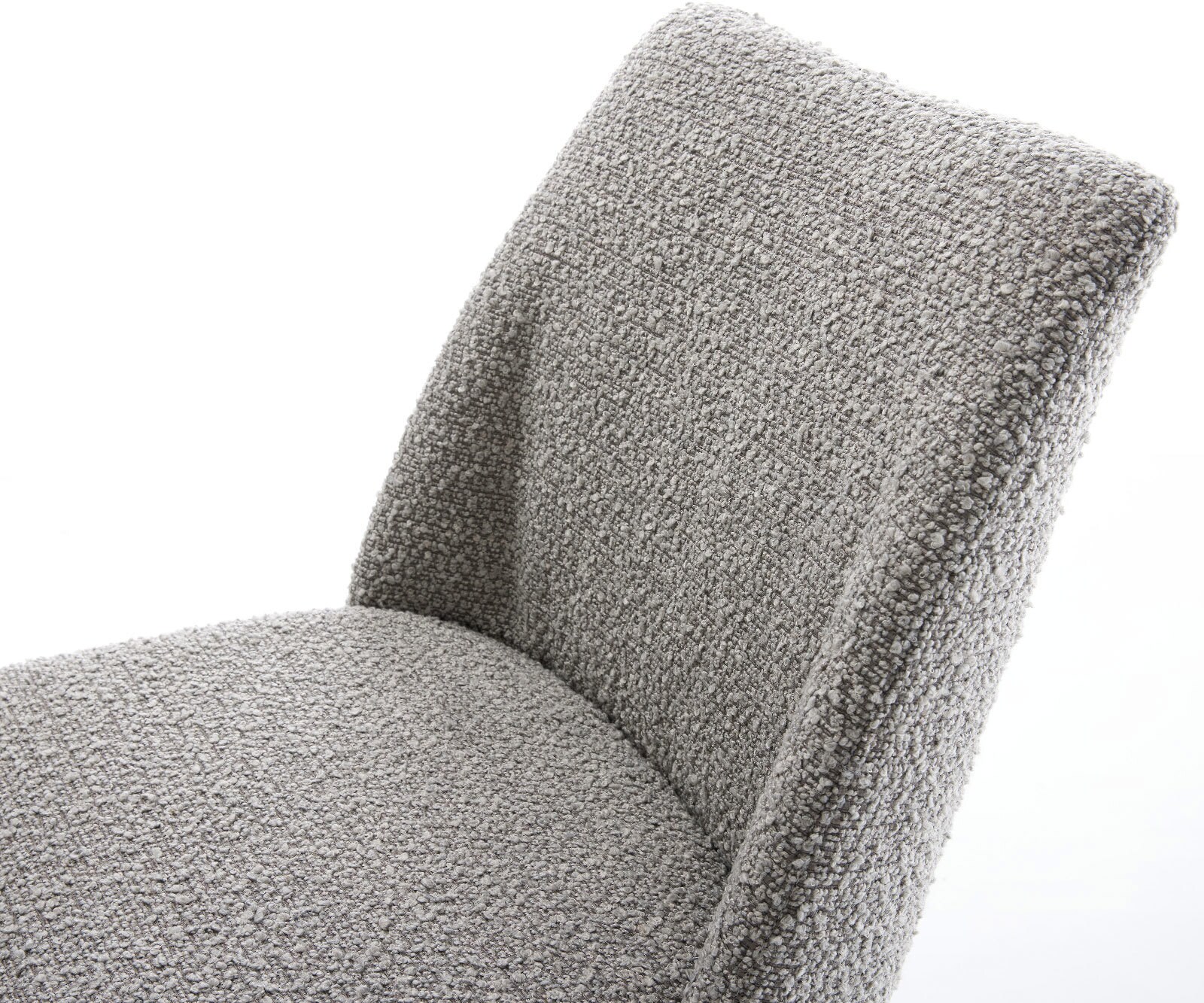 Врътящ се стол Букле СребристСив Офис основа Черен 360° въртящ се Покет пружина Elso-Flex 4