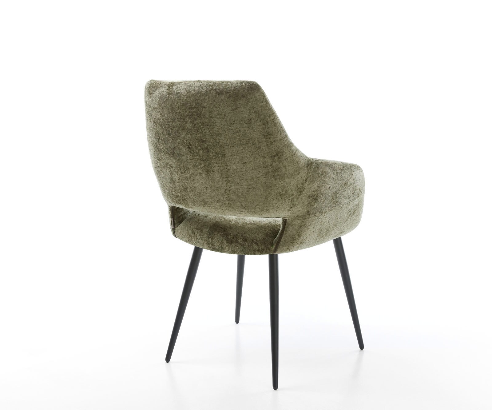 Трапезен стол с подлакътници Шенил Маслина 4 крака конични Черен Yago-Flex 4 Трапезен стол с подлакътници Шенил Маслина 4 крака конични Черен Yago-Flex 4