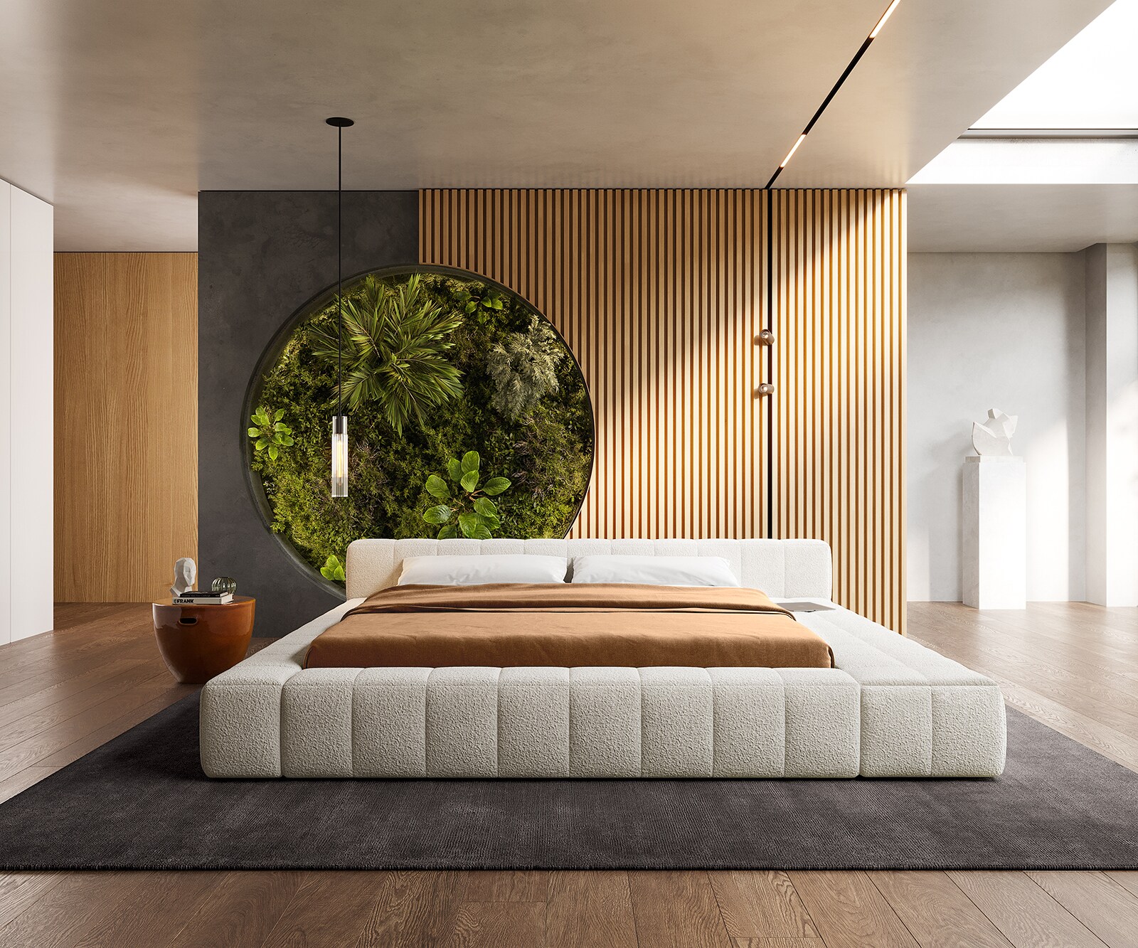 Тапицирано легло Espazio 180x200 cm bouclé кремаво-бяло с място за съхранение 2