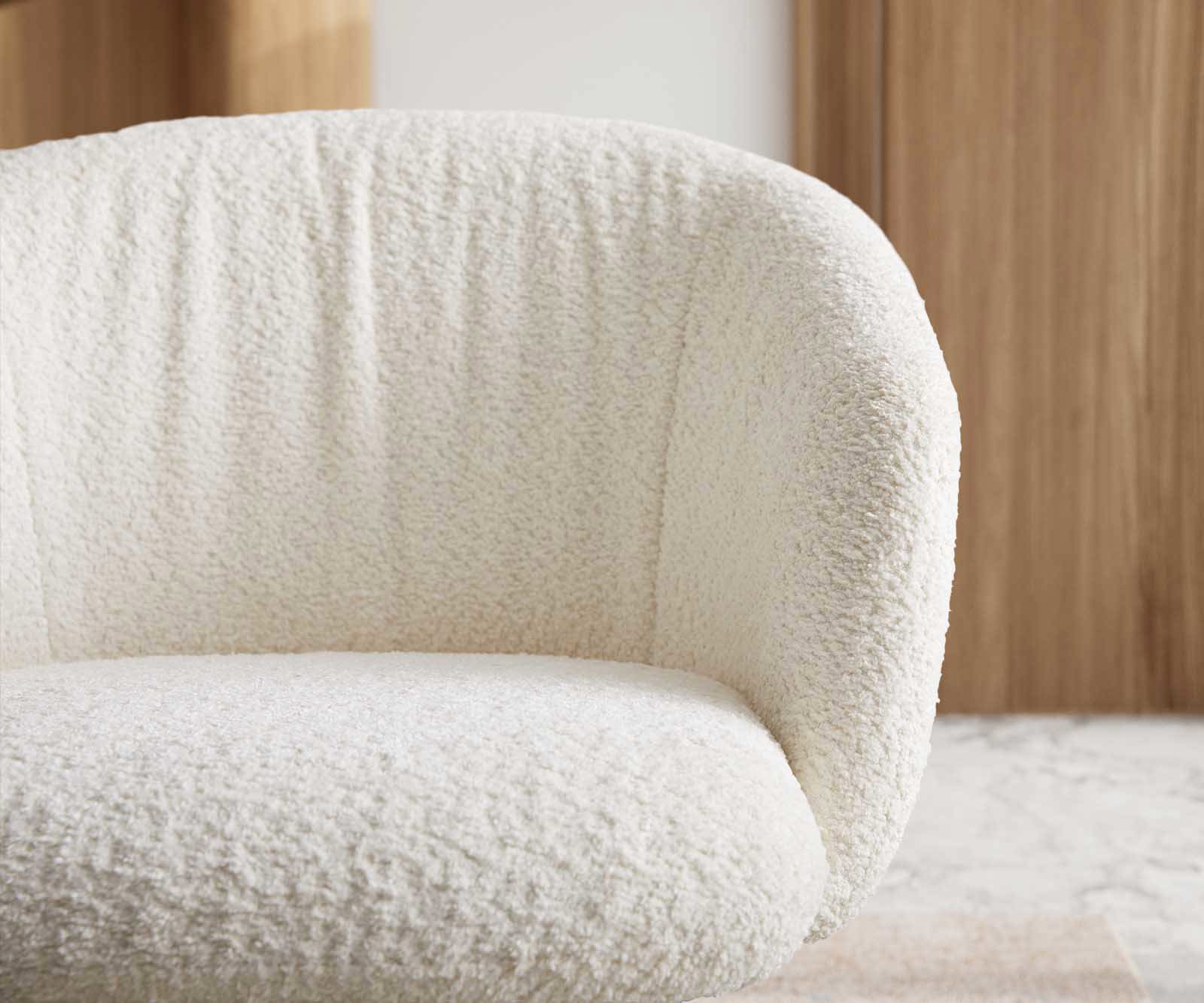 Люлеещ стол с подлакътници Букле Бял Конзолен крак плосък Черен Покет пружина Caja-Flex 3 Люлеещ стол с подлакътници Букле Бял Конзолен крак плосък Черен Покет пружина Caja-Flex 3