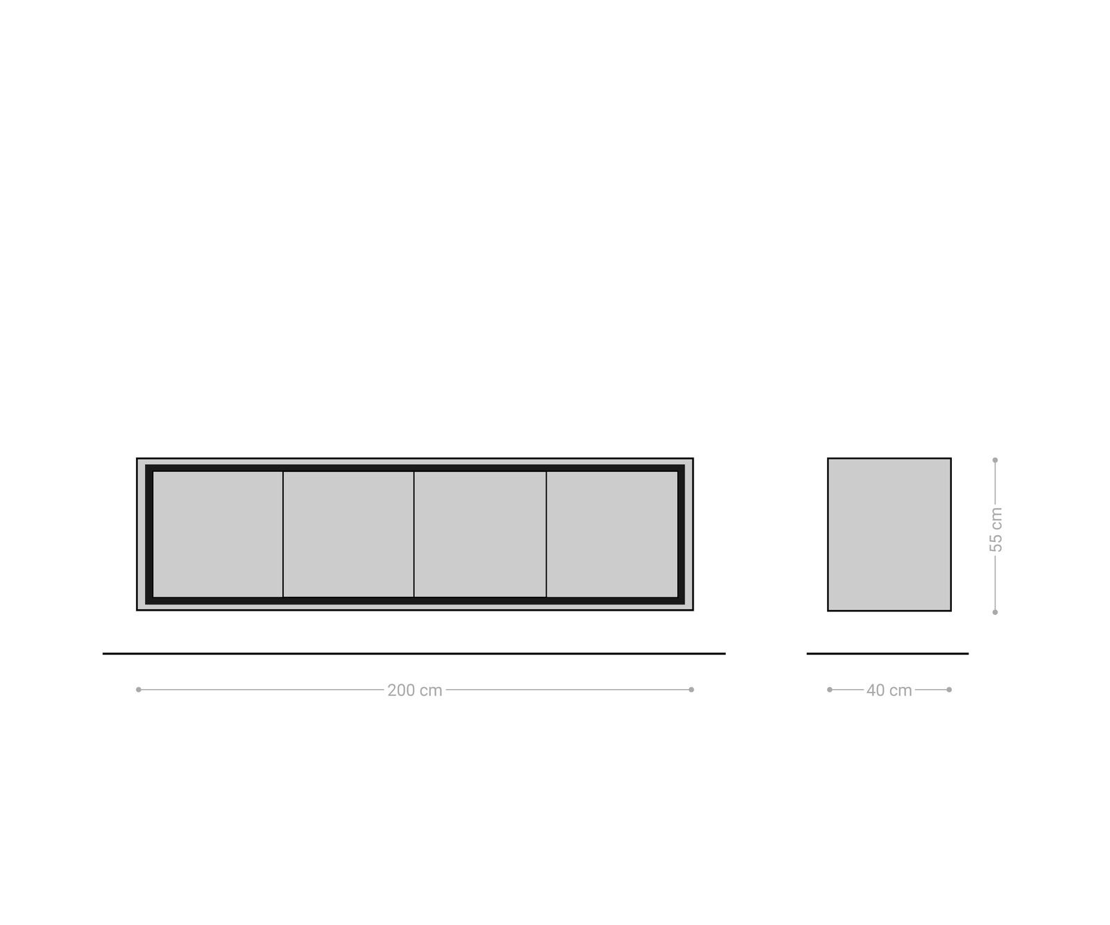 Шкаф Stonegrace 200 cm естествен дъб 4 врати каменен фурнир Плаващ 8