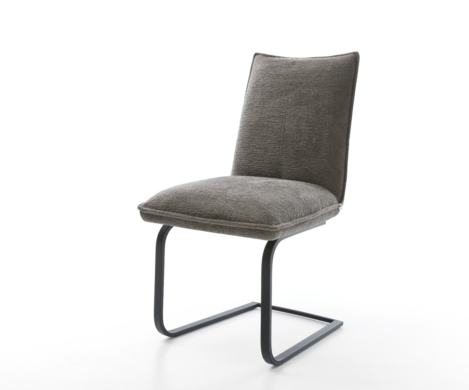 Стол с конзола Lelio-Flex Bouclé Soft Mud Стол с конзола, плосък Черен Ядро от джобни пружини 1